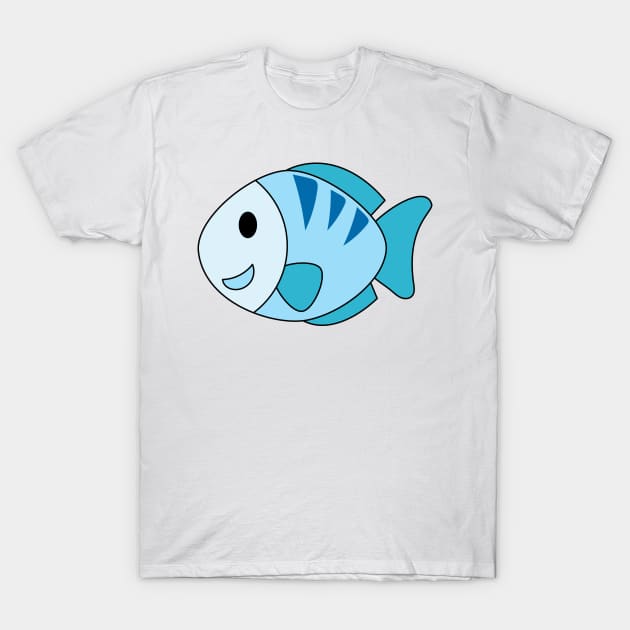 colorful fish T-Shirt by Cutest Sea Animals 